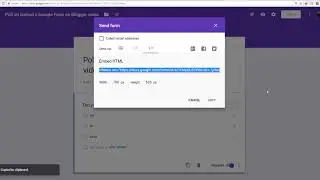 HOW TO Blogger embed Google form