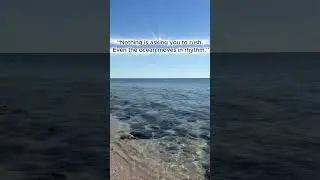 Nothing Is Asking You to Rush | Ocean Calm Short #motivation #inspiration #mindfulness