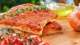 Recept na nejlepší Sicilskou pizzu: Sfincione. Snadné pokyny krok za krokem od Majkla