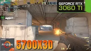 Бенчмарк CS2 | RTX 3060 Ti + R7 5700X3D | 1080p Ультра, Низкие и Соревновательные Настройки (Donk)