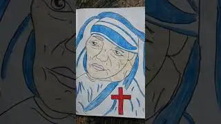 Art of Mother Teresa||#shorts#world of colourful arts