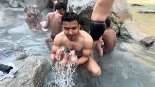इतनी ठंड मैं नदी में गर्म पानी कहा से आ रहा है 