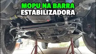 BUCHAS DE MOPU NA BARRA ESTABILIZADORA DO VOYAGE TURBO