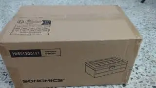 Unboxing: SONGMICS 12-Slot Watch Box, Lockable Watch Case with Glass Lid with extra drawer.