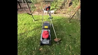 Complete mow of the garden using the Honda HRB 425C mower and Husqvarna 129LK trimmer.
