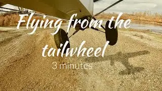 Flying from the tailwheel #CarbonCub #Tailwheel #Offairport #norunways