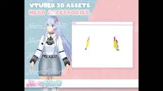 3D Asset Head Accessories - Your Streaming Shine Will Amaze Viewers, Vtubers With Colorful Hairpins