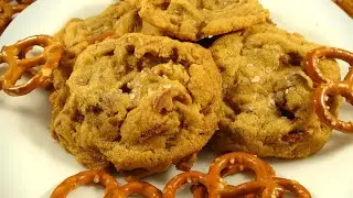 Salted Butterscotch Pudding Pretzel Cookies