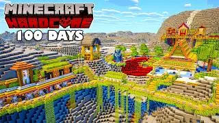 I Survived 100 Days in a WASTELAND in Minecraft Hardcore!