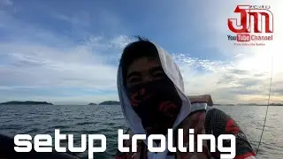 inflatable boat trolling setup