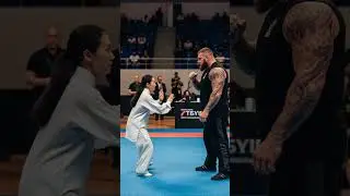 Strength doesn&rsquo;t allow it lady can only win #taichi #wushufight #wrestling #master #cool