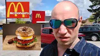 Bagels are Back!! McDonald's Egg BLT with Everything Bagel!