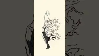 [SPEEDINK] Hornet, Hollow Knight  - Clipstudio paint pro (CSP) #shorts