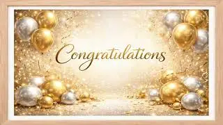1 Hour | Frame Art  |TV Screen| 4K | still world #congratulations