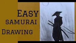 A beginner drawing (Easy samurai drawing) Draw step-by-step samurai 