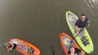 Paddle boarding at Tempe Town Lake, Phoenix, AZ