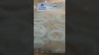 Delicious and best satisfying frozen Squid ring #delicious #satisfying #frozen #squid #shorts