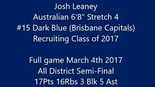 FULL GAME U21 Mens Semi Final March 4th 2017