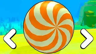 Going Neon Ball vs Action Caramel Ball on 4 Reverse Levels! Race 1122