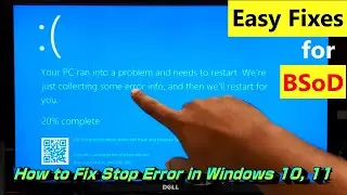 How to Fix Stop Error in Windows 10, 11(Easy Fixes for Blue Screen)