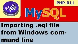How to import .sql file from Windows command line into MySQL