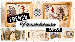FRENCH FARMHOUSE RUSTIC DECOR FOR KITCHEN I Rooster & Chicken Kitchen Farmhouse Home Decor