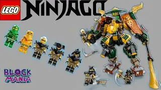 What An Awesome Mech! Lego Ninjago 71794 Lloyd And Arin's Ninja Team Mechs Speed Build