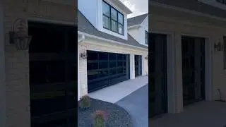 Would you use full-view garage doors?  #garagedoor #garage #tx #houston #texas #subscribe #exterior