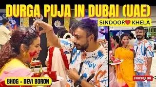 Dubai Mein Bengali Durga Puja! Bhog, Sindoor Khela & Festival Vibes | Durga Puja 2025 Dubai Vlog