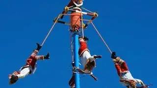 México 07... Los Voladores de Papantla... Lietajúci indiáni z Papantly + vanilková farma
