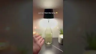 just turn them into a lamp!✨ #design #bardecor #homedecor #lampdecor