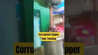 Spiral Copper Tube Twisting Machine For Coaxial Heat Exchanger