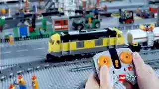 Реклама грузового и пассажирского поездов Lego City (2010)