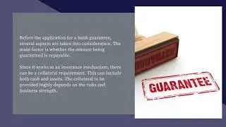 Bank Guarantee | Application process for bank guarantee