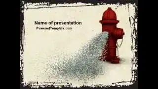 Fire Hydrant PowerPoint Template by PoweredTemplate.com