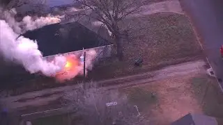 Crews put out fire after flames, heavy smoke seen coming from Norman home