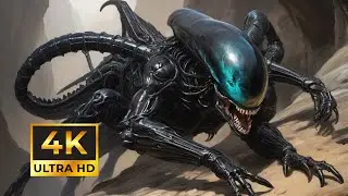 ALIEN ROMULUS SCENE | Xenomorph Chase Scene (4K) | Sci-Fi Movie 2024