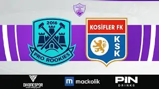 PRO ROOKIES - KOSİFLER I ONUR PA&Ccedil;AL SEZONU 2. LİG-A 8. HAFTA