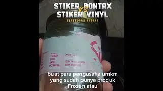 Perbedaan antara stiker vinyl vs stiker bontax #cetakstiker #stikervinyl  #stikerbontak