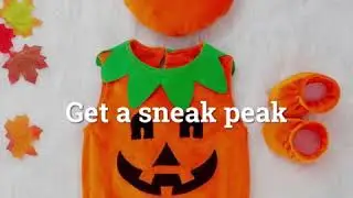 Halloween Costume For Your Baby!!!  Pumpkin Hoodie T Shirt Hat Shoes  3 pcs