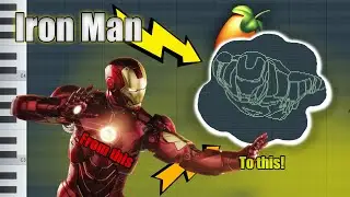 How IRON MAN sound like in FL STUDIO | Super hero | Music from the picture (Reban Music)