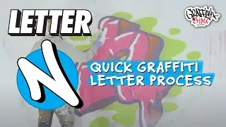 Quick Graffiti Letter N Process