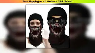 Multi-function Men Skull Balaclava Motorcycle Helmet Liner Hood Cap Outdoor Women Neck Face