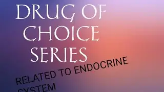 ||DRUG OF SERIES ||PART 6 ||DRUG RELATED TO ENDOCRINE SYSTEM||#pharmacy #niper #doc