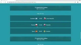 Fantasy Euro 2021   First Draft Team