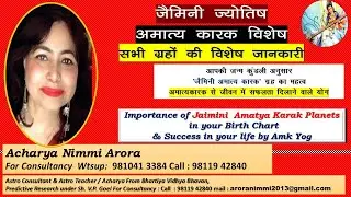 AMATYA KARAK SPL ALL PLANETS ANALYSIS & YOG