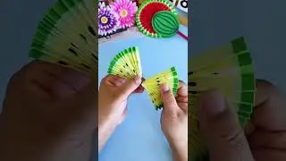 DIY Paper Hand Fan | Easy & Colorful Fan Made From Colored Paper 🎨✨