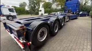 Broshuis container chassis | 2 liftaxles | 40ft | 30ft | 2x 20ft | extendable | 2017
