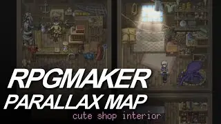 Map With Me! RPGMaker MV Parallax Mapping a shop interior.