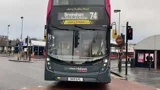 National Express West Midlands Enviro 400mmc 6976 Bus Route 74 Birmingham 82/87 Branded